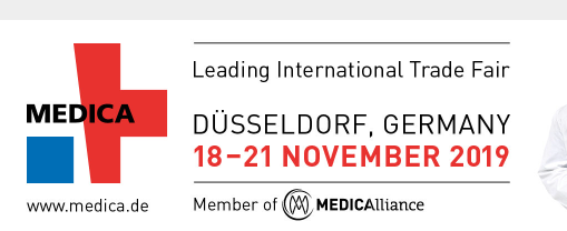 18-21 november 2019 Medica Trade Fair Düsseldorf, TYSKLAND