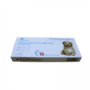 Colloidal Gold Canine Coronavirus CCV Antigen စမ်းသပ်ကိရိယာ