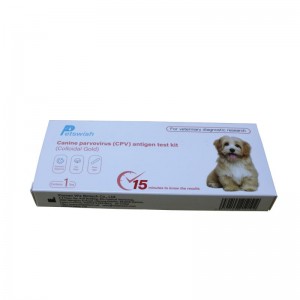 Kolloidales Gold Hunde-Parvovirus-CPV-Antigen-Testkit
