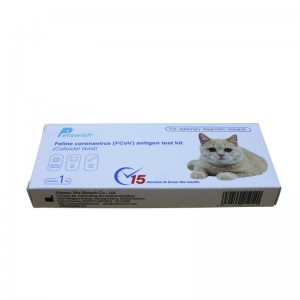 Ujian pantas haiwan peliharaan Feline CoronaVirus FCOV Antigen mengujinya