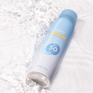 Soothing and whitening sunscreen spray