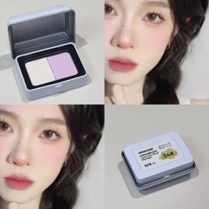 Two-in-one two-tone blush highlight