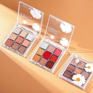 9 Colors Mattes Shimmer High Pigment Makeup  Custom  Label Eye Shadow