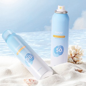 Soothing and whitening sunscreen spray