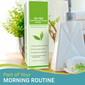 factory Outlets for OEM Natural Tea Tree Gentle Face Facial Cleanser Wash