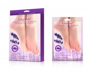 Discount wholesale Aixin Cosmetics Foot Care 4 in 1 Lavender Crystal Foot Mask Cream Scrub Soak DIY Salt Foot SPA Soften Exfoliating Foot Jelly Pedicure SPA Kit