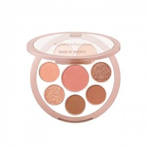 8-Color Matte Pearlescent Highly Pigmented Eyeshadow Round Eyeshadow Palette