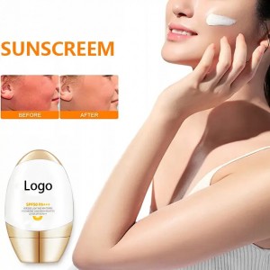 Professional Factory for OEM Private Label Waterproof Natural Skin Care Sun Block Cream Whitening Sweat Proof