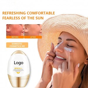 Professional Factory for OEM Private Label Waterproof Natural Skin Care Sun Block Cream Whitening Sweat Proof