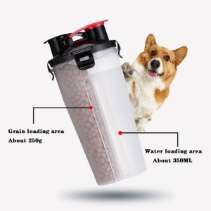 Pangiriman cepet kanggo Pet Bowl Plastik Dog Bowl Non-Slip Food Feeder kanggo Dog Blue