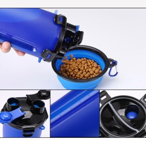 Rapid Delivery for Pet Bowl Plastic Dog Bowl Non-Slip Food Water Feeder for Dog Blue
