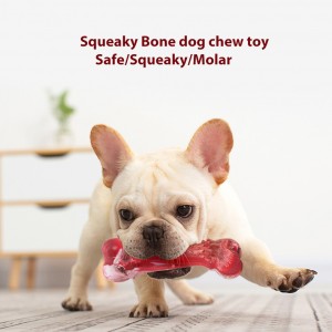 Nezničiteľná žuvacia hračka pre psov v tvare TPR Bone