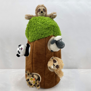 Seek Veverka Panda Zvířátka Pískací plyšový pes Žvýkací plyšové hračky