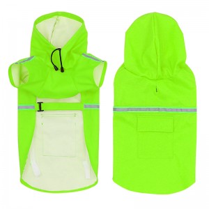 Big discounting Fashion Yellow Recycled PVC Motorcycle Rainwear Wind Coat Winter Jacket Rain Jacket