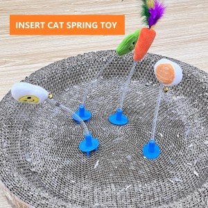 Interactive ตุ๊กตาเข็มขัด Bug Cat ผีเสื้อแมวสปริงของเล่น