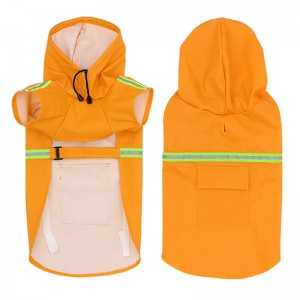 Malaking discounting Fashion Yellow Recycled PVC Motorcycle Rainwear Wind Coat Winter Jacket Rain Jacket