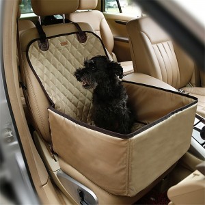 Siège d'auto pour chien avec laisse de sécurité anti-effondrement