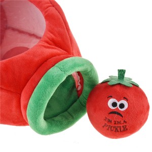 Tomato Hide and Seek Squeaker Dog Toys