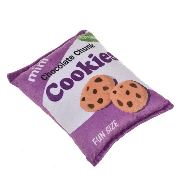 Snacks/Pretzels/Cookies Dog Squeaky Plush Toys