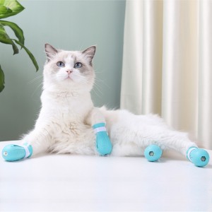Anti-Scratch Adjustable Cat Feet Claw Covers ဖိနပ်