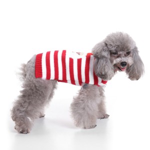 OEM/ODM Chiny Rena Pet Lozenge Modny, wygodny wzór w romby Ciepły, dzianinowy, miękki, zaprojektowany dobrej jakości sweter dla psa