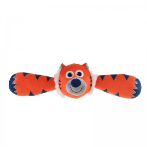 Bêste kwaliteit kleurige Macron-foarmige sêfte lateks piepende pet Chew Dog Toy