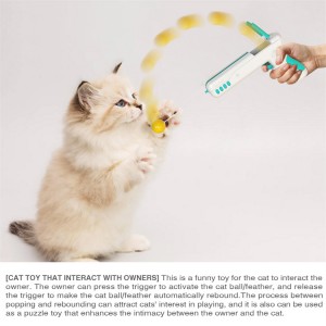 Detachable Interactive Featured Gun Moving Kitten Toys