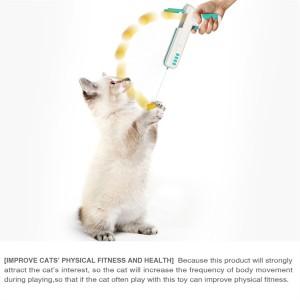 Mainan Anak Kucing Bergerak Pistol Pilihan Interaktif Boleh Ditanggalkan