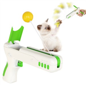 Detachable Interactive Featured Gun Moving Kitten Toys