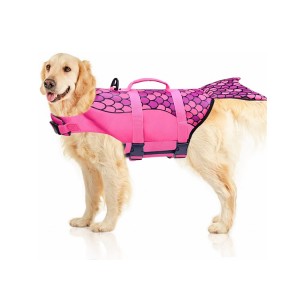 Safety Reflective Adjustable Dog Swimsuit Life Jacket