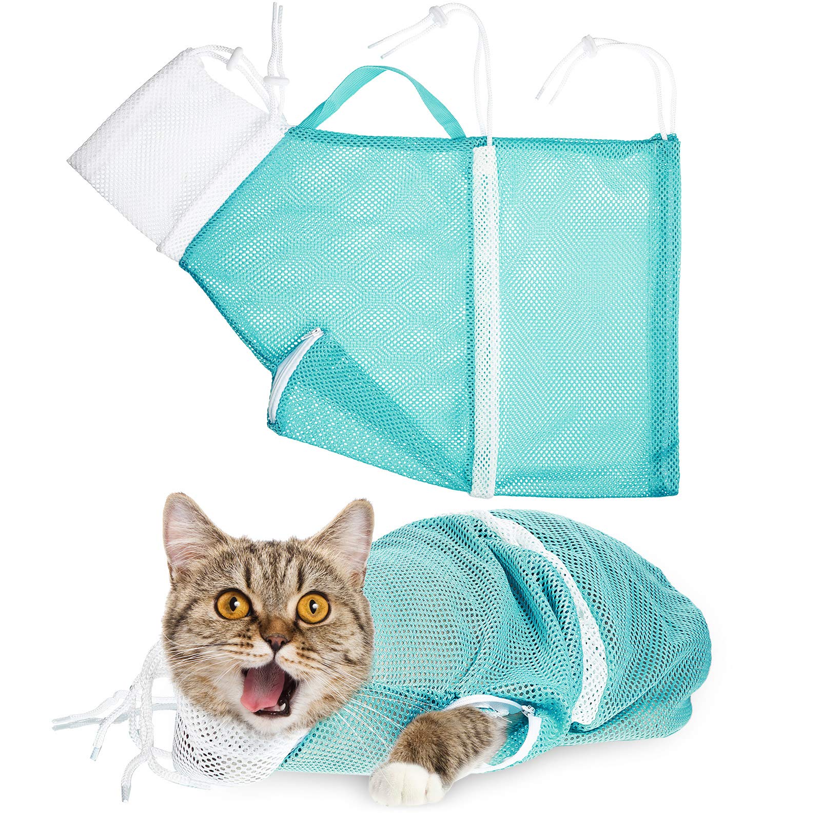 Multifunctional Cat Grooming Shower Net Bag