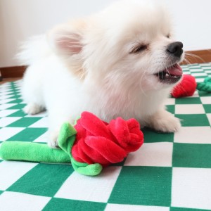 Luxury Valentine soft puzzle rope plush pet cat dog chew puppy toys