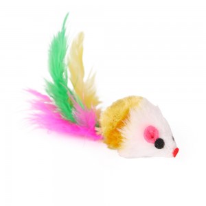 Indoor Interactive Colorful Cat Feather Wand Cat Toys Set