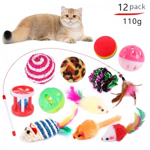 Interactive Cat Toys Kitten Toys Assortments Ṣeto