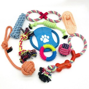 Kanapių virvių kamuoliukai šunų dresūros virve kramtomi žaislai