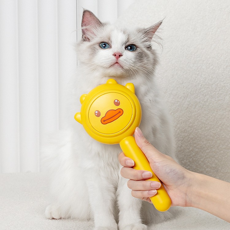 Katze liefert Haustiermassage Ein-Klick-Haarentfernungskamm Katzenhaarkamm