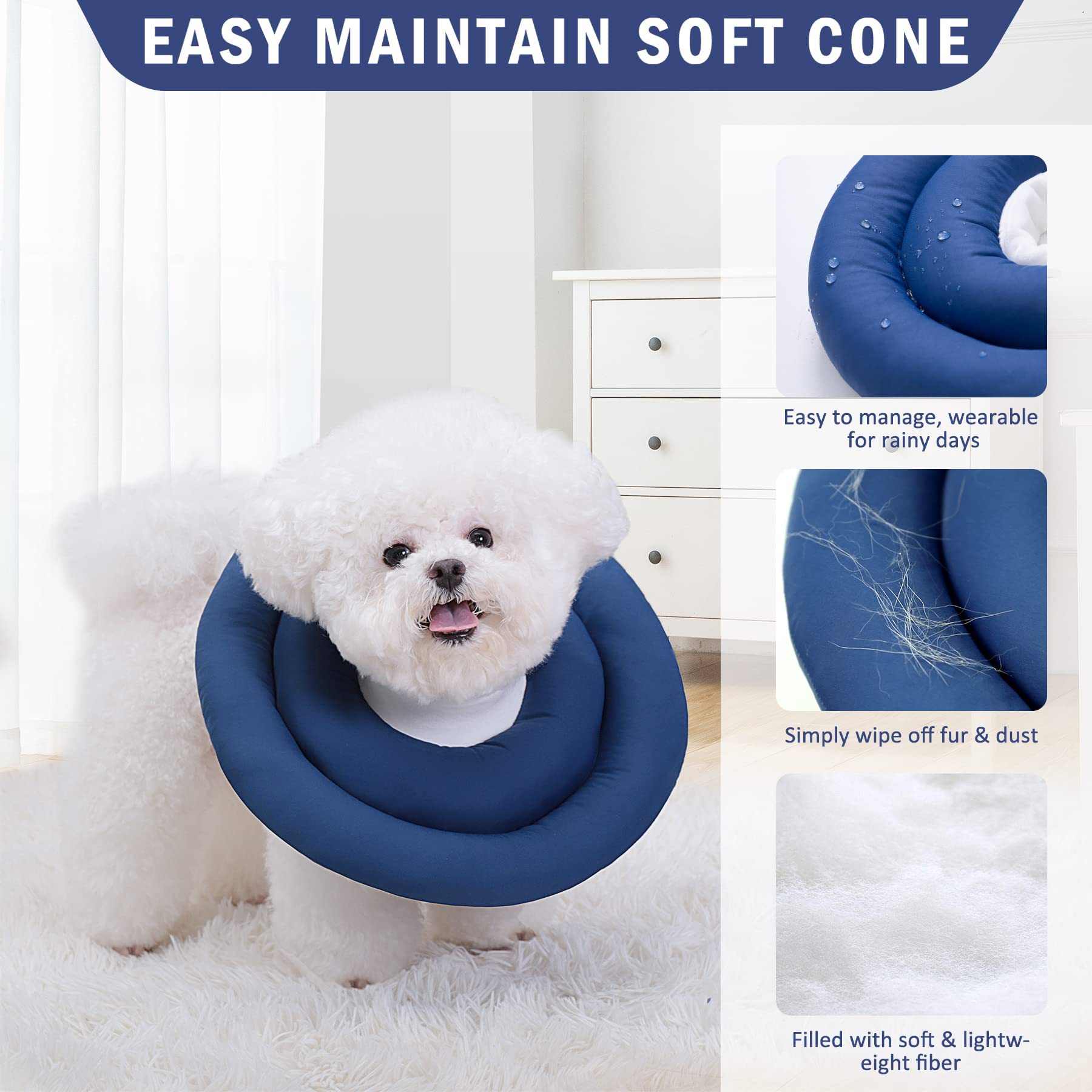 Anti-lick head cover Clean bath plush protection ring Elizabeth ring Featured Image