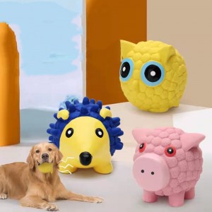 Lateksowe kształty zwierząt, proste, piskliwe dźwięki, zabawki dla psów do żucia