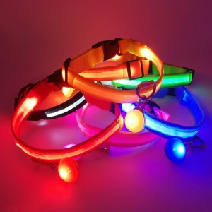 USB punjiva svjetleća ogrlica za štene