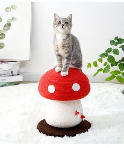 Red Mushroom Shape Cat jungle boikoetliso ba 'mele bo sebetsang ka bongata