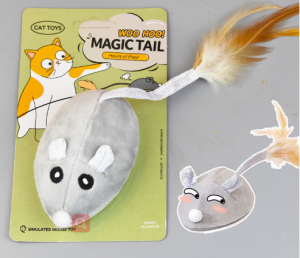 Lantarki Mouse Kitten Mice USB Cajin Interactive Cat wuyar warwarewa Toys