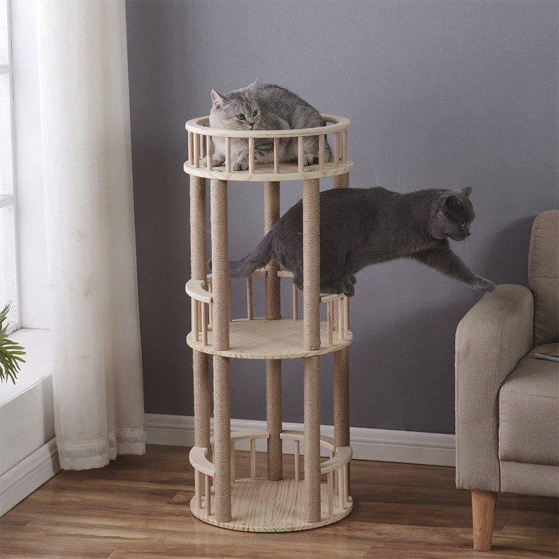Modern Multi-Level Cat Tree Tower with Spacious Condo (1)
