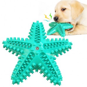 Starfish Squeaky Teeth Cleaning Water Toys Floating Toys foar Dogs