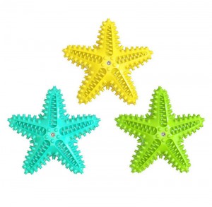 Starfish Squeaky Teeth Cleaning Water Toys Giocattoli galleggianti per i cani
