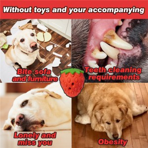 Strawberry Dog Interaktiivne toidulekkiv mänguasi
