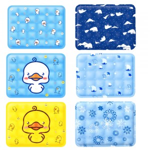 PVC cute duck waterproof summer ice Gel dog mat pet cooling mat pet bed