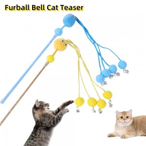 Cat feather bell interactive play cat toy