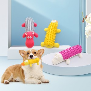 Latex bite grinding teeth clean teeth squeeze sound dog toy
