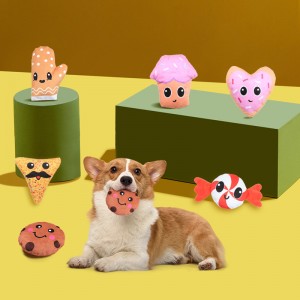 Nuovo giocattolo per animali domestici Giocattolo per cani in morbido peluche vocale anti-morso