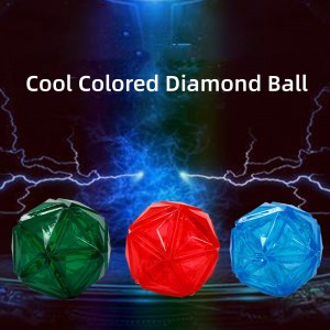 TPR Ball Toy шинокунанда Diamond Shape тӯб бозичаҳои Пет